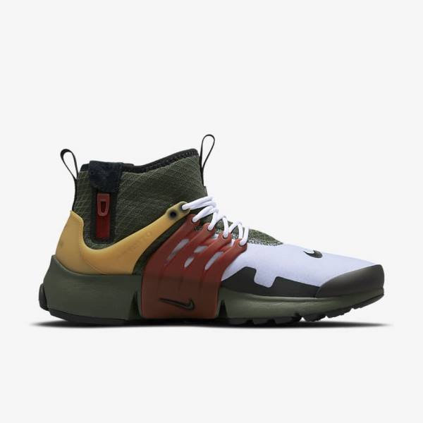 Nike Air Presto Mid Utility Moški Superge Temno Siva Zelena / Črna | NK672YMV