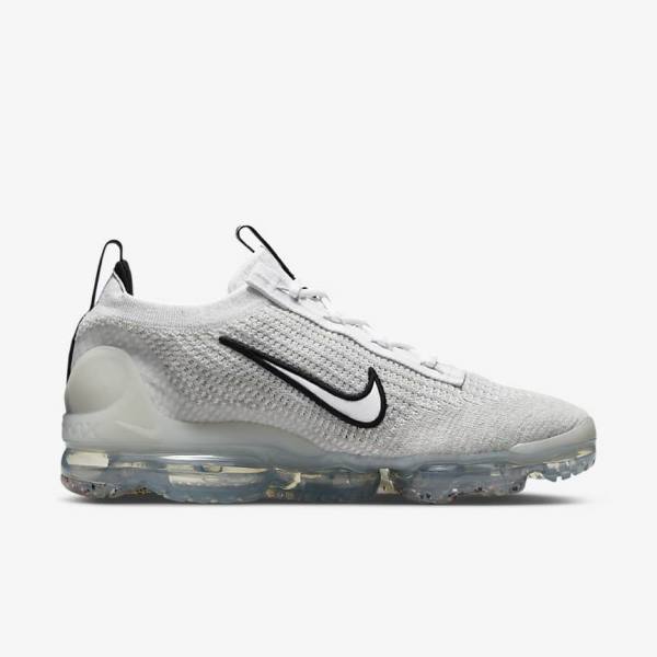 Nike Air VaporMax 2021 FK Moški Superge Bela / Črna / Kovinski Srebrna | NK071VDY