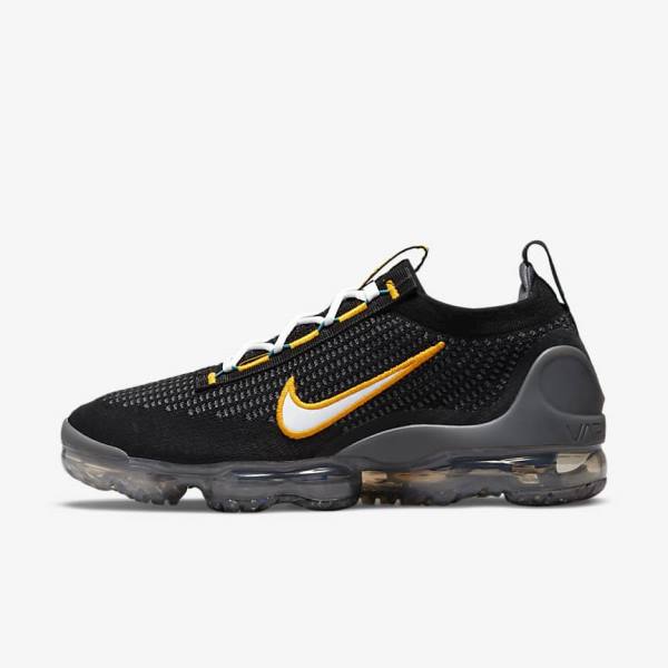 Nike Air VaporMax 2021 FK Moški Superge Črna / Zlato / Temno Siva / Bela | NK971MOG