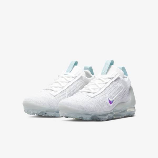 Nike Air VaporMax 2021 FK Older Otroci Superge Bela | NK049BDP