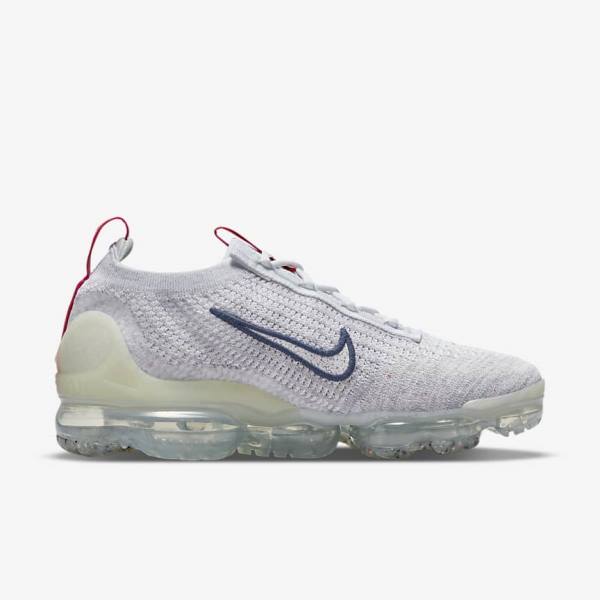 Nike Air VaporMax 2021 Flyknit Ženske Superge Mornarica / Bela | NK964KLF