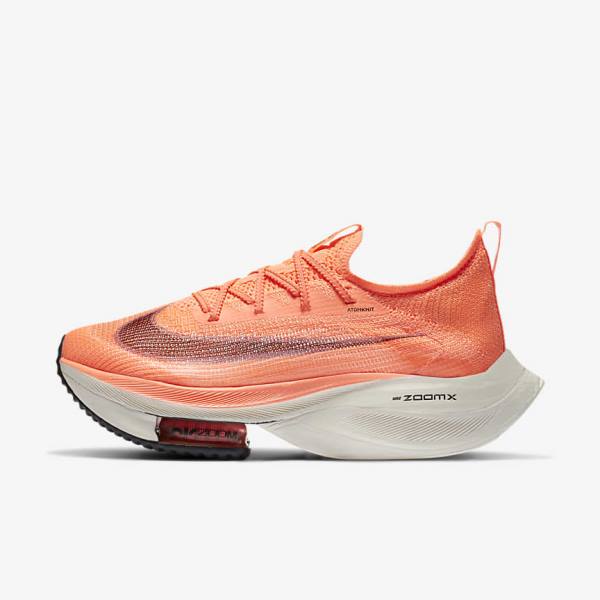 Nike Air Zoom Alphafly NEXT% Flyknit Road Racing Ženske Tekaški Čevlji Mango | NK293CVQ