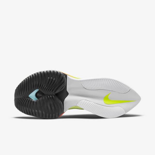 Nike Air Zoom Alphafly NEXT% Flyknit Road Racing Moški Tekaški Čevlji Mango | NK514PNW