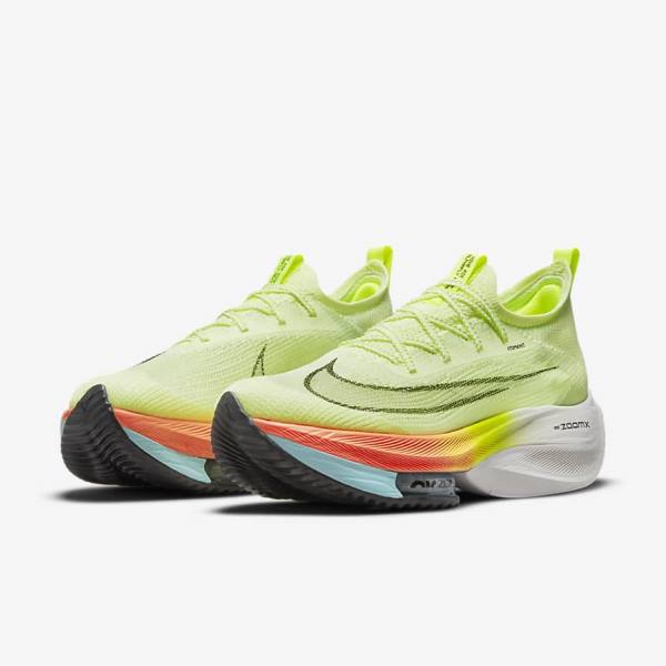 Nike Air Zoom Alphafly NEXT% Flyknit Road Racing Moški Tekaški Čevlji Mango | NK514PNW