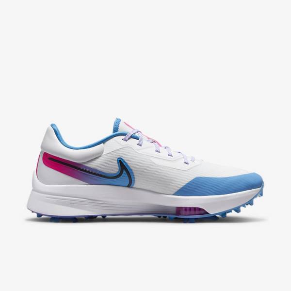 Nike Air Zoom Infinity Tour NEXT% Moški Čevlji Za Golf Bela / Modra / Roza / Črna | NK572AIC