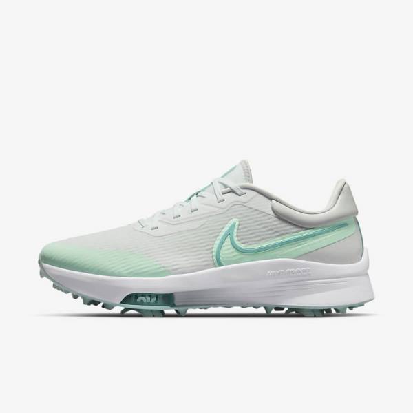 Nike Air Zoom Infinity Tour NEXT% Moški Čevlji Za Golf Mete Platina | NK607HIC