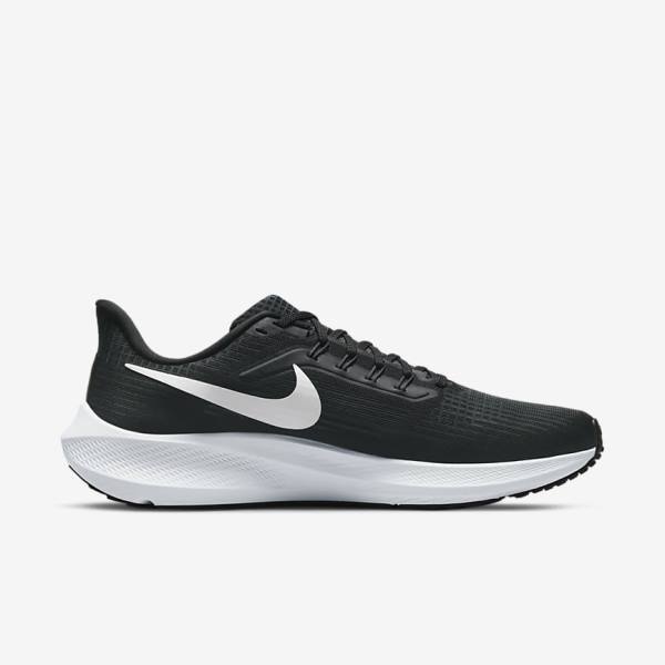 Nike Air Zoom Pegasus 39 Road Moški Tekaški Čevlji Črna / Temno Siva / Bela | NK791KBN