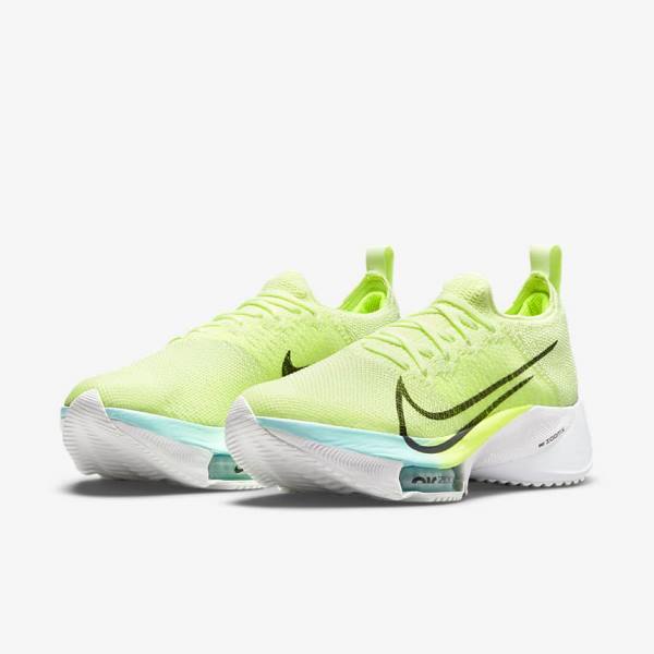 Nike Air Zoom Tempo NEXT% Road Ženske Tekaški Čevlji Bela / Zelena / Turkizna / Turkizna | NK046OZL