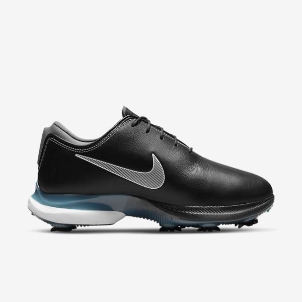 Nike Air Zoom Victory Tour 2 Ženske Čevlji Za Golf Črna / Kovinski Modra Siva / Bela | NK485BTI