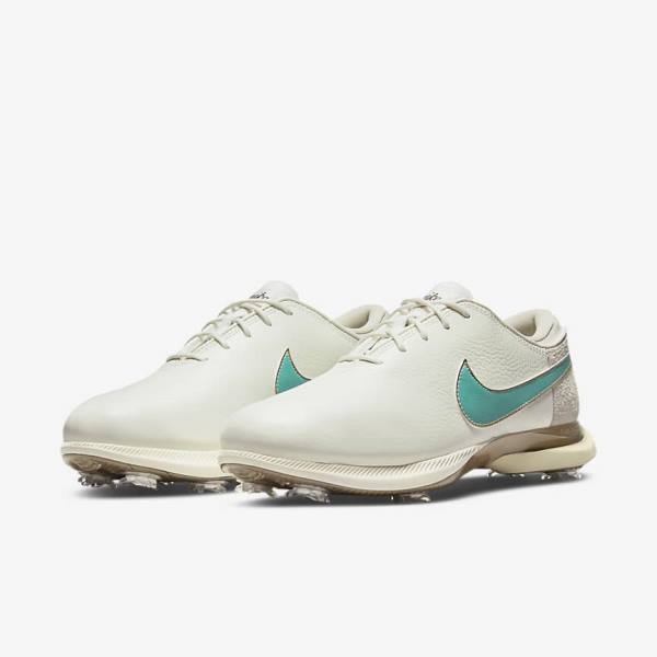 Nike Air Zoom Victory Tour 2 Ženske Čevlji Za Golf Bela / Svetloba Rjav / Turkizna | NK534MDB