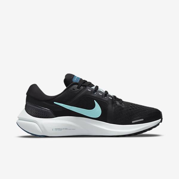 Nike Air Zoom Vomero 16 Road Ženske Tekaški Čevlji Črna / Svetloba Turkizna / Zelena | NK792KND