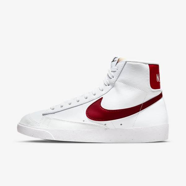 Nike Blazer Mid 77 Next Nature Ženske Superge Bela / Črna / Rdeča | NK263KAD