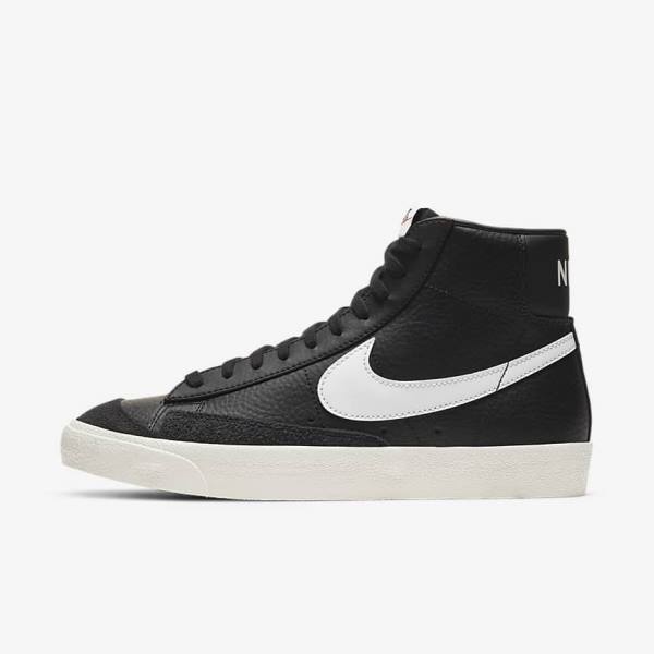 Nike Blazer Mid 77 Vintage Moški Superge Črna | NK526UKA