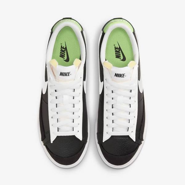 Nike Blazer Platform Ženske Superge Črna / Bela / Zelena / Kovinski Srebrna | NK301WNR