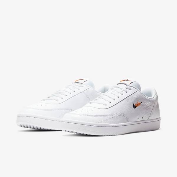 Nike Court Vintage Premium Moški Superge Bela / Oranžna / Črna | NK671VOX