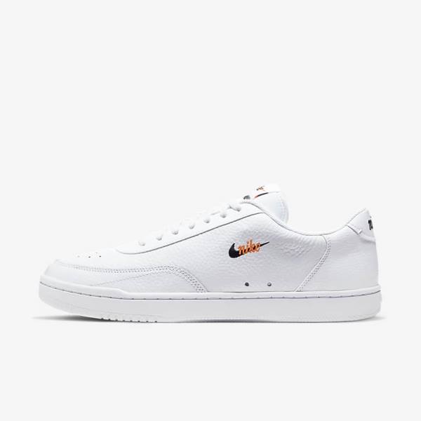 Nike Court Vintage Premium Moški Superge Bela / Oranžna / Črna | NK671VOX