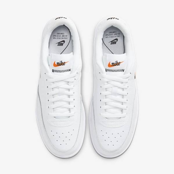 Nike Court Vintage Premium Ženske Superge Bela / Oranžna / Črna | NK571SMH