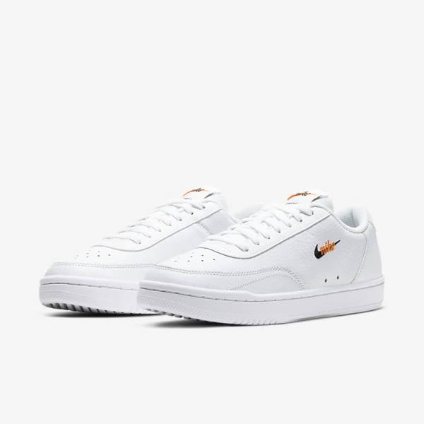 Nike Court Vintage Premium Ženske Superge Bela / Oranžna / Črna | NK571SMH