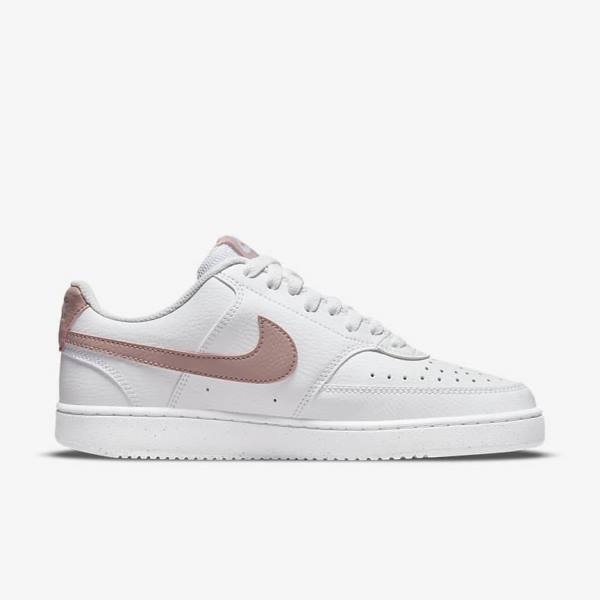 Nike Court Vision Low Next Nature Ženske Superge Bela / Roza | NK839MVO