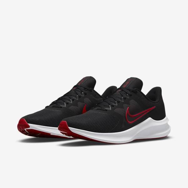 Nike Downshifter 11 Road Moški Tekaški Čevlji Črna / Bela / Temno Siva / Rdeča | NK698OHE