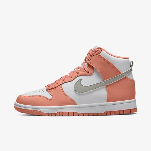 Nike Dunk High Ženske Superge Rdeča / Bela / Svetloba | NK528BQL