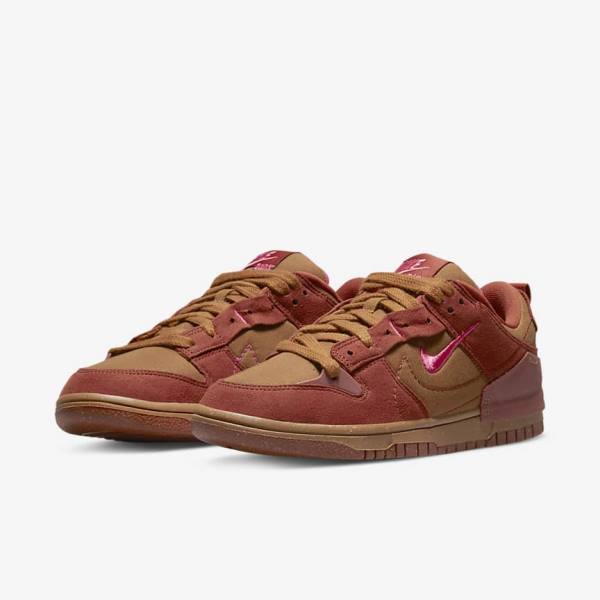 Nike Dunk Low Disrupt 2 Ženske Superge Rjav / Oranžna / Rdeča / Roza | NK480IQO