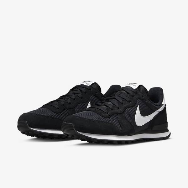 Nike Internationalist Ženske Superge Črna / Temno Siva / Bela | NK385TOF