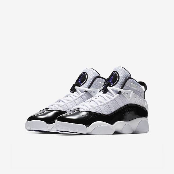 Nike Jordan 6 Rings Older Otroci Jordan Čevlji Bela / Črna | NK485XAS