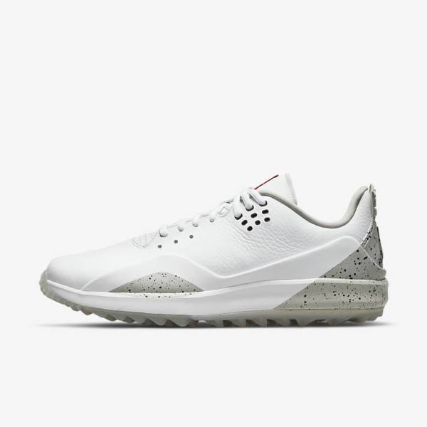 Nike Jordan ADG 3 Moški Čevlji Za Golf Bela / Siva / Črna | NK379XAO