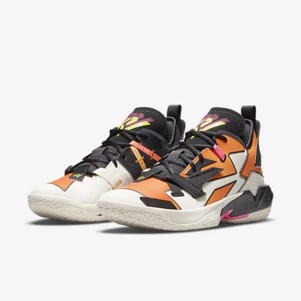 Nike Jordan Why Not Zer0.4 Moški Košarkaški Copati Bela / Oranžna / Črna | NK548DLM