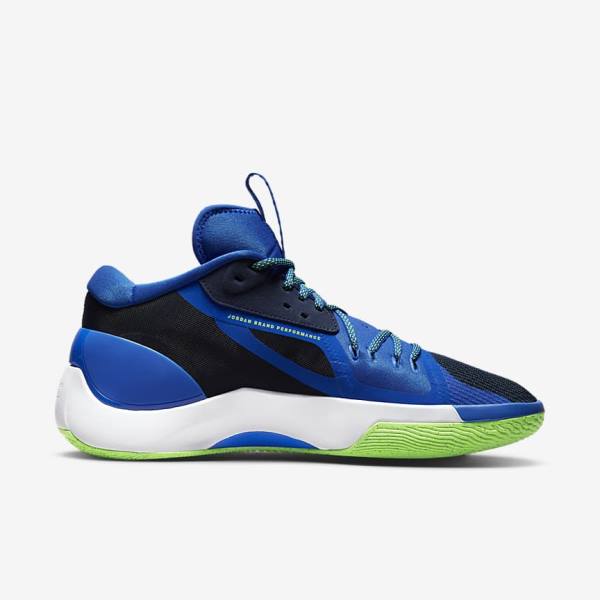 Nike Jordan Zoom Separate Moški Jordan Čevlji Mornarica / Modra / Bela / Zelena | NK472GYP