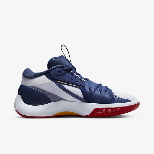 Nike Jordan Zoom Separate Moški Jordan Čevlji Mornarica / Bela / Rdeča / Zlato | NK657NFA