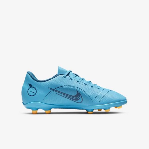 Nike Jr. Mercurial Vapor 14 Club MG Older Multi-Ground Otroci Nogometni Čevlji Modra / Oranžna | NK431AMT