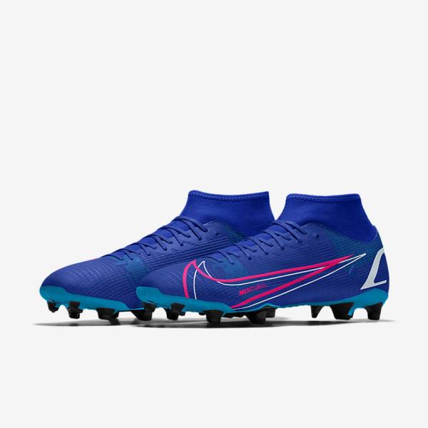 Nike Mercurial Superfly 8 Academy By You Custom Ženske Nogometni Čevlji Večbarvni | NK037RYG