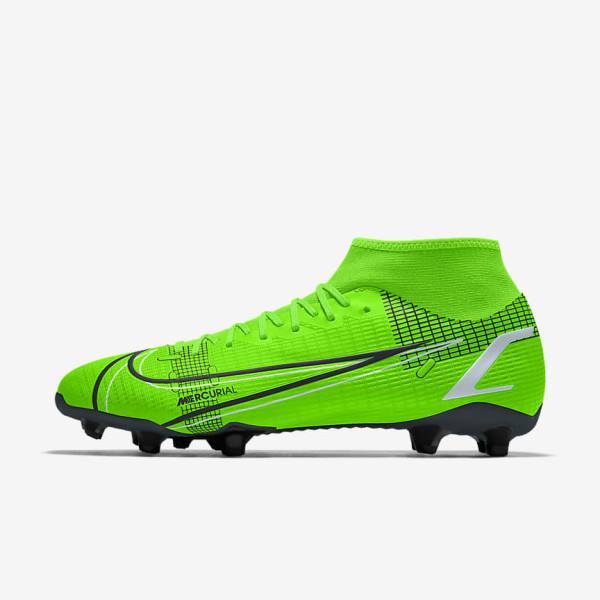 Nike Mercurial Superfly 8 Academy By You Custom Moški Nogometni Čevlji Večbarvni | NK736KVJ