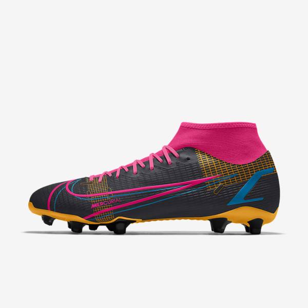 Nike Mercurial Superfly 8 Academy By You Custom Ženske Nogometni Čevlji Večbarvni | NK864LKX