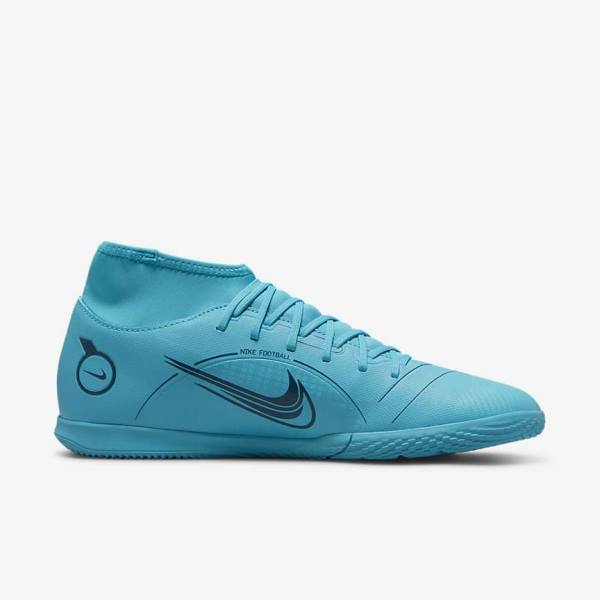 Nike Mercurial Superfly 8 Club IC Indoor Court Moški Nogometni Čevlji Modra / Oranžna | NK164CBX