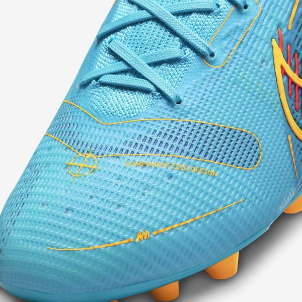 Nike Mercurial Superfly 8 Elite AG Artificial-Grasss Moški Nogometni Čevlji Modra / Oranžna | NK143QCH