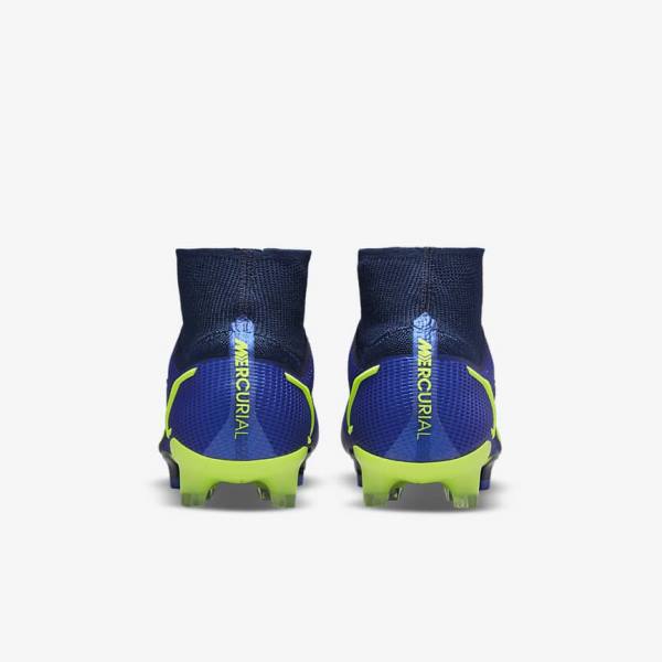 Nike Mercurial Superfly 8 Elite FG Firm-Grounds Moški Nogometni Čevlji Modra | NK268UPR