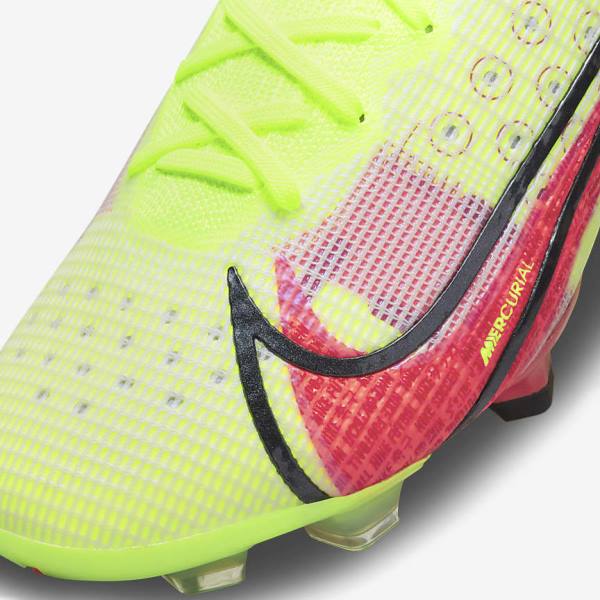 Nike Mercurial Superfly 8 Elite FG Firm-Grounds Moški Nogometni Čevlji Črna / Svetloba Rdeča | NK278LCF