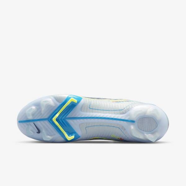 Nike Mercurial Superfly 8 Elite FG Firm-Grounds Moški Nogometni Čevlji Siva / Svetloba Modra / Modra | NK452OFZ