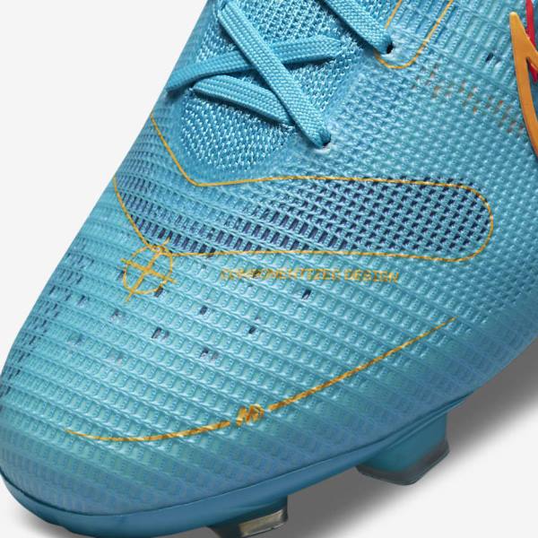 Nike Mercurial Superfly 8 Elite FG Firm-Grounds Moški Nogometni Čevlji Modra / Oranžna | NK465IKD