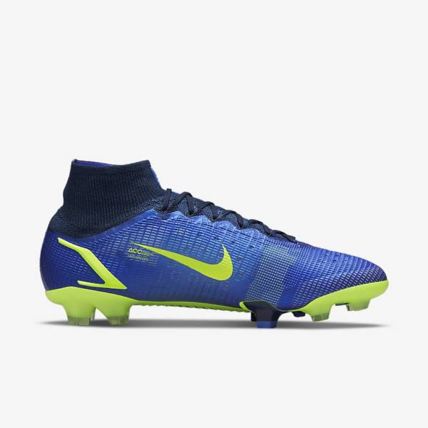 Nike Mercurial Superfly 8 Elite FG Firm-Grounds Ženske Nogometni Čevlji Modra | NK623NZA