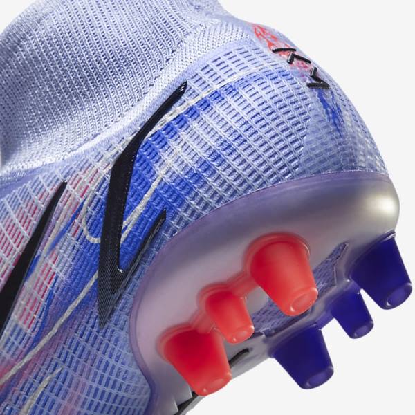 Nike Mercurial Superfly 8 Elite KM AG Artificial-Grass Ženske Nogometni Čevlji Indigo | NK360IDT