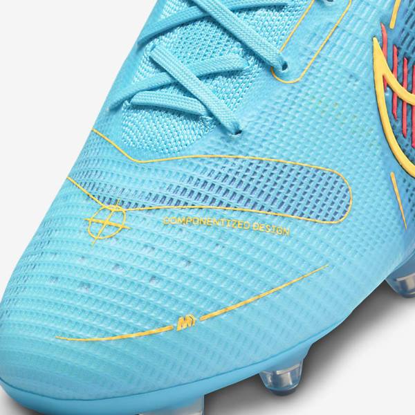 Nike Mercurial Superfly 8 Elite SG-PRO Anti-Clog Traction Soft-Ground Moški Nogometni Čevlji Modra / Oranžna | NK534KMI