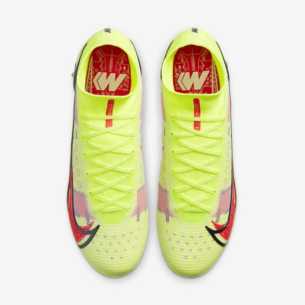 Nike Mercurial Superfly 8 Elite SG-Pro AC Soft-Ground Moški Nogometni Čevlji Črna / Svetloba Rdeča | NK698ZXO