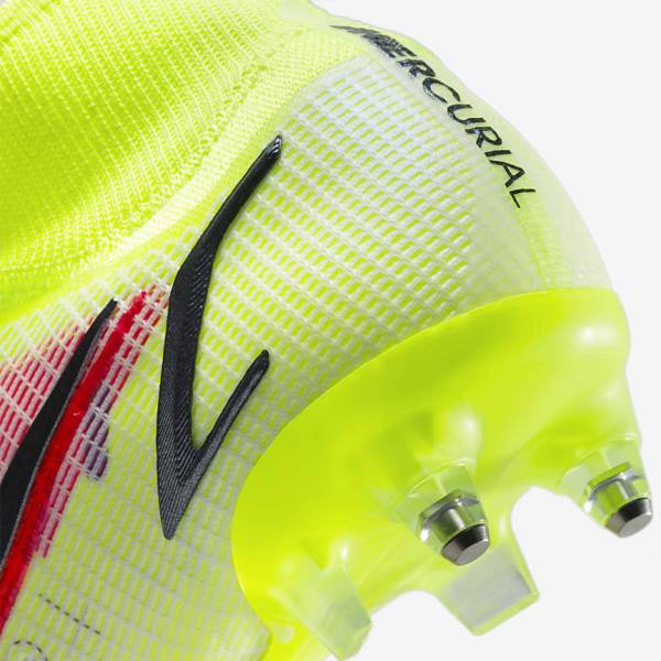 Nike Mercurial Superfly 8 Elite SG-Pro AC Soft-Ground Moški Nogometni Čevlji Črna / Svetloba Rdeča | NK698ZXO