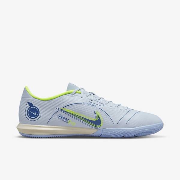 Nike Mercurial Vapor 14 Academy IC Indoor Court Moški Nogometni Čevlji Siva / Svetloba Modra / Modra | NK894ESG