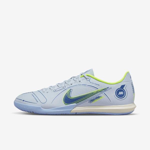 Nike Mercurial Vapor 14 Academy IC Indoor Court Moški Nogometni Čevlji Siva / Svetloba Modra / Modra | NK894ESG