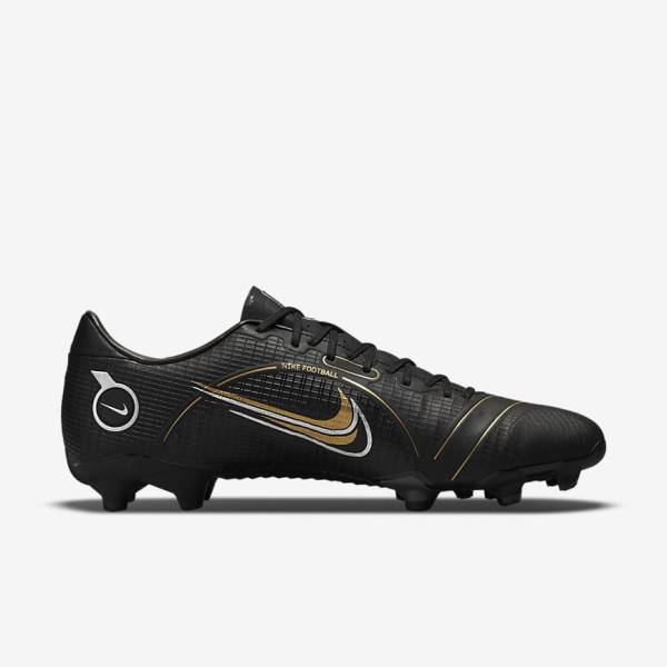 Nike Mercurial Vapor 14 Academy MG Multi-Ground Ženske Nogometni Čevlji Črna / Kovinski Srebrna / Siva / Kovinski Zlato | NK417NJG